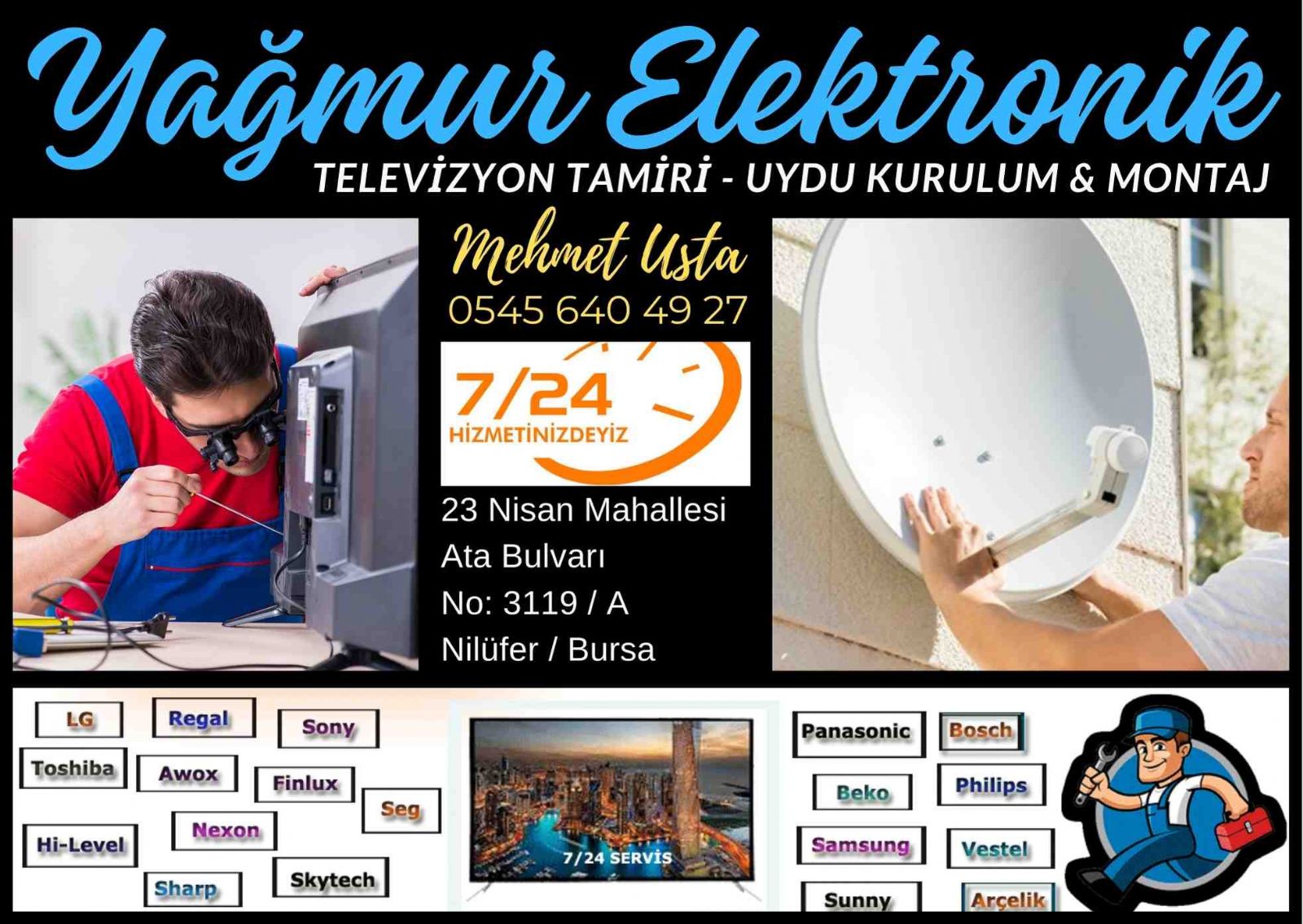 nilüfer televizyon servisi